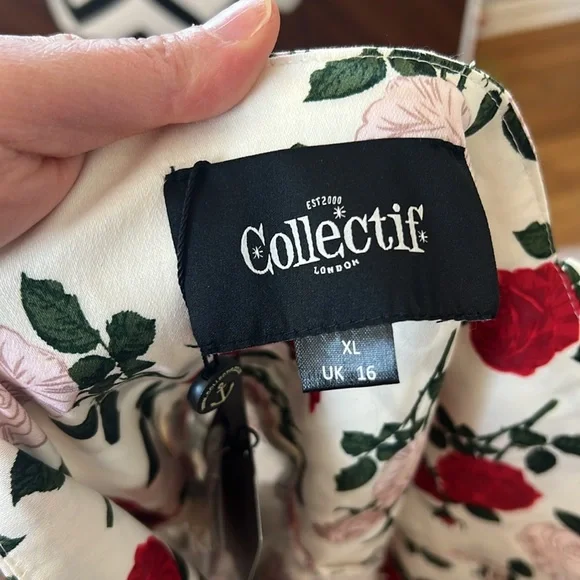 Collectif Jemima Rose Dance Swing Dress - Picture 12 of 13